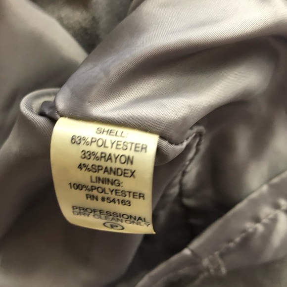 DRESS - Women's Calvin Klein Light Gray Button Front Cap Sleeve Belted Dress. 8 - Picture 13 of 15